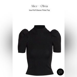 Alice + Olivia Issa Puff Sweater Top